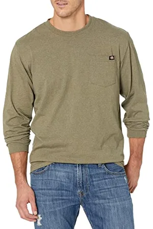 Dickies Herren Long Sleeve Heavyweight Crew Neck Arbeits-T-Shirt, , XL