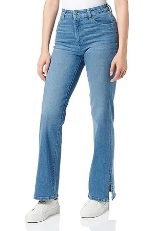 QS by s.Oliver Damen Jeans-Hose Flare Selina Blue 34