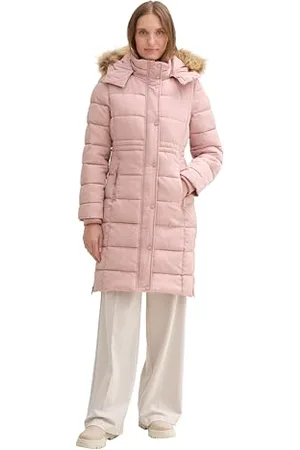 TOM TAILOR Damen Puffer Parka mit Abnehmbarer Kapuze, , L