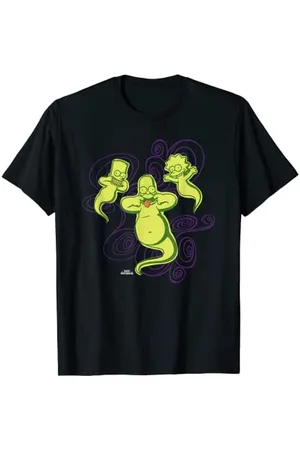 The Simpsons Homer Bart Lisa Ghosts Halloween T-Shirt