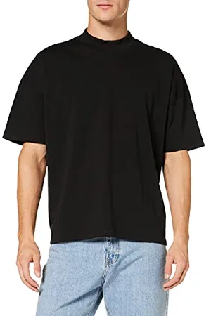 Urban classics Herren TB4409-Oversized Mock Neck Tee T-Shirt, Black, S