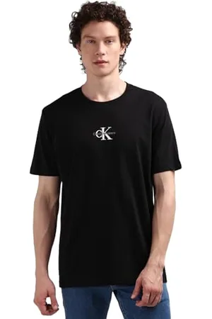 Calvin Klein Jeans Herren Monologo Tee J30j325649 Langarmhemd, Ck Black, XL