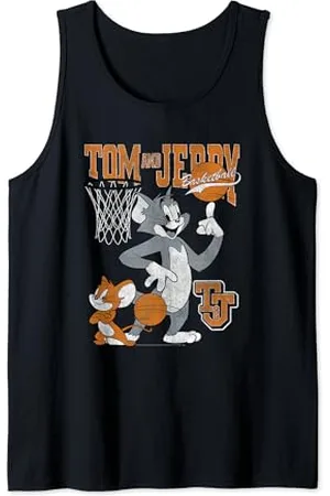 Tom And Jerry Spinning Basketball Tank Top