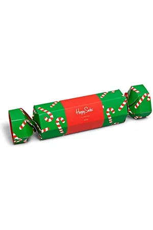 Happy Socks Adventskalender - Limited Edtition 2018, Holiday Candy Cane Cracker 2-pack, 36-40