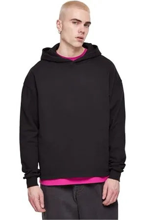 Urban classics Herren TB6311-Organic Loose Hoody Kapuzenpullover, Black, L
