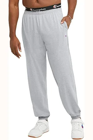 Champion Herren Trainingshose Sweathose aus Jersey mit Geschlossener Unterseite, Oxford Gray-407q88, L