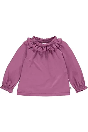 Müsli By Green Cotton Mädchen Cozy Me Frill Collar L/S Baby T Shirt, , 80 EU