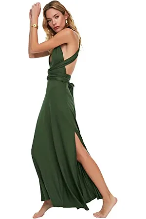 Trendyol Damen Vernetzung Detailliertes Gestricktes Strandkleid Dress, , S EU