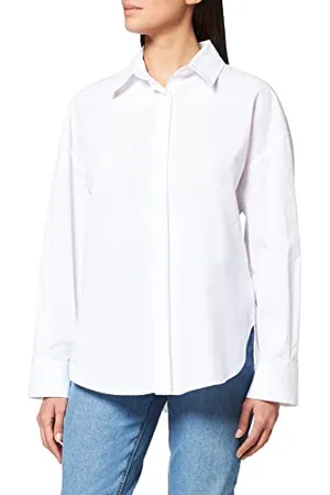7 for all Mankind Damen JSFL5060WH Bluse, White, M