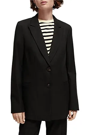 Scotch&Soda Maison Damen Relaxed Fit Single Breasted Tailored Lässiger Blazer, , XL