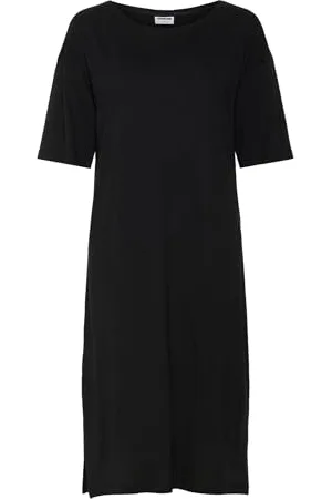Noisy May Damen Kurzarm Kleid Regular Fit Sommer Shirt Dress Rundhals Drop Shoulder NMMAYDEN