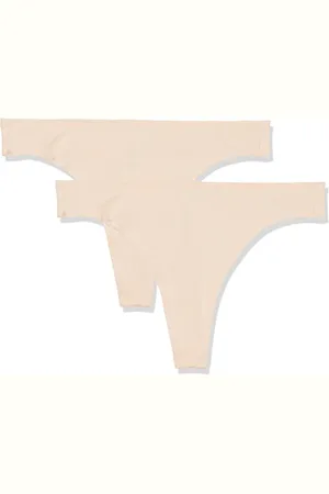 Amazon Damen Superweicher Tanga aus Baumwolle mit mittelhohem Bund, 2er-Pack, , 42