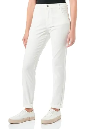 QS by s.Oliver Damen Hose lang, Slim Fit White 32