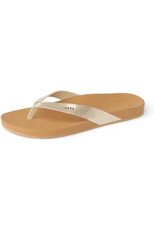 Reef Womens Cushion Bounce Court Fashion casual Flip-Flop, TAN/Champagne, 8 UK