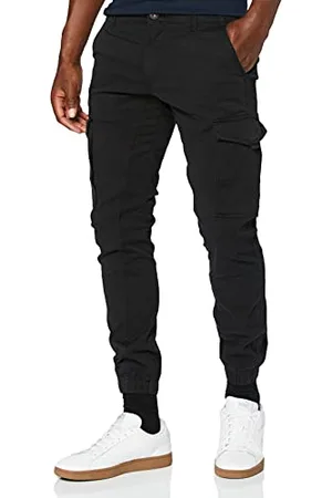 JACK & JONES Herren Hose Cargo Jogger Pants Paul Flake AKM 542 Twill Gummibund, Farben: , Größe Hosen:36W / 36L
