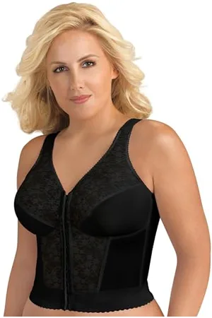 Exquisite Form Damen Fully Front Close Longline Lace Posture Bra BH, Undurchsichtige, , 85B