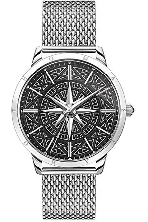 Thomas Sabo Herren Armbanduhr Rebel Spirit Kompass Analog Quarz Edelstahl WA0349-201-203-42 mm