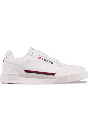 Lotto Unisex Sneaker, White/RED, 44 EU