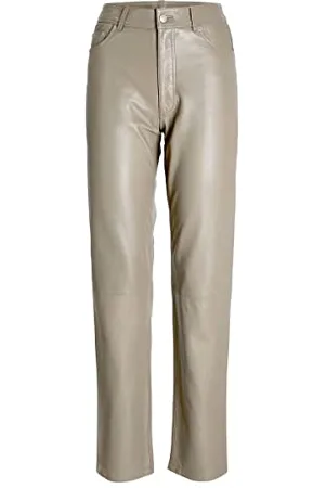 JJXX Damen Jxgrace Straight Hw Leather Pants Noos Hose, , L EU