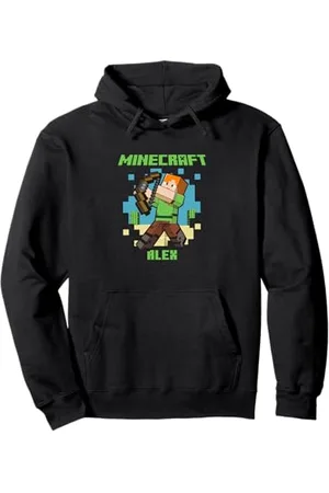 Minecraft Alex With Bow Taking Aim Pullover Hoodie