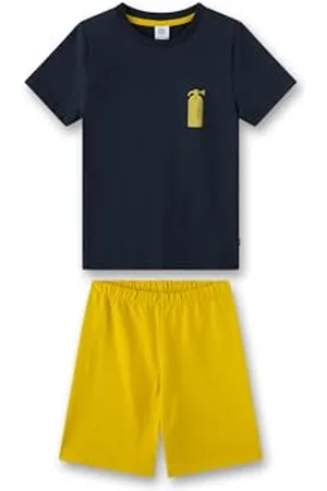 Sanetta Jungen-Schlafanzug kurz | Hochwertiger und bequemer Schlafanzug aus Bio-Baumwolle für Jungen. Pyjamaset für Jungen 104