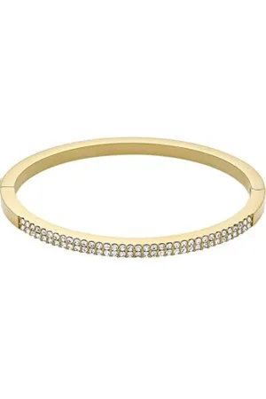 Fossil Ellis Damen Edelstahl Armband mit Druckknopfverschluss