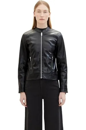 TOM TAILOR Damen Lederjacke, , L