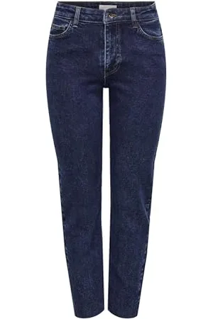 JDY Damen lullu Hwstraight ANK JNS Bl Noos Straight Fit Jeans, , S / 32L