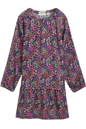 TOM TAILOR Mädchen Kinder Kleid mit Blumen-Muster, , 116/122