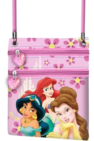 Disney Prinzessinnen Palace-Action Vertikal Schultertasche, Rosa, 15,5 x 18 cm