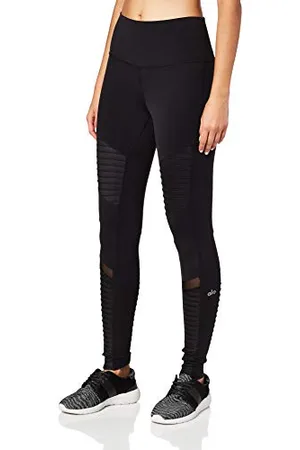 alo Damen Moto hoher Taille Leggings, , S