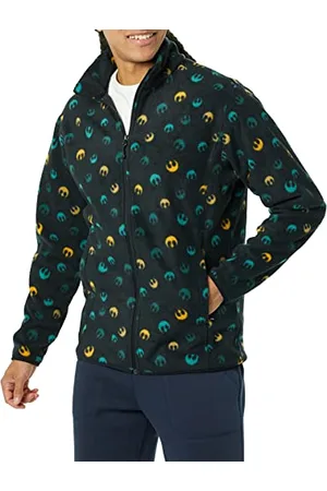 Amazon Disney | Marvel | Star Wars Herren Polarfleece-Jacke mit durchgehendem Reißverschluss und Stehkragen, , XL