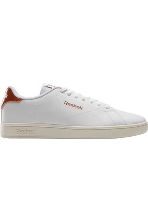 Reebok Unisex Court CLN Sneaker, White/White/DARKGINGER, 43 EU