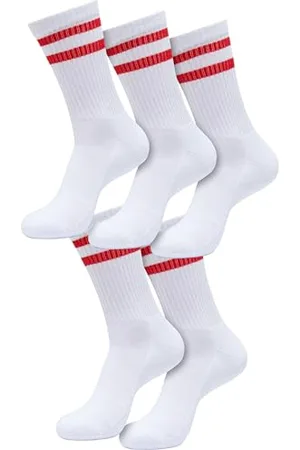 Urban classics Unisex Socken Double Stripe Socks 5-Pack, 5er Pack Unisex Socken, gestreift, Regular Fit, erhältlich , 43-46