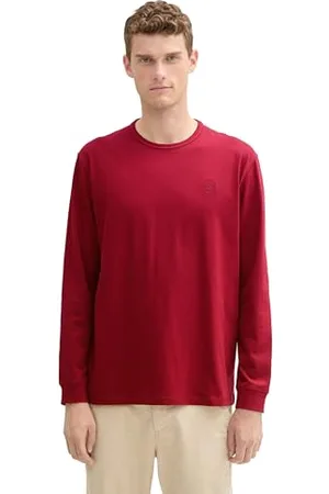 TOM TAILOR Herren Longsleeve mit Logo-Print, , XXXL