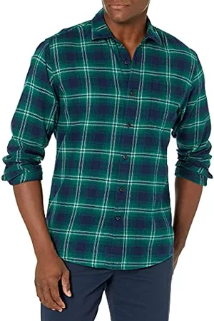 Amazon Herren Langarmhemd aus Flanell (in Übergröße erhältlich), , XS