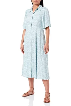 Y.A.S Y.A.S Damen STELLI 2/4 Shirt Dress S Midi Kleid, , XS