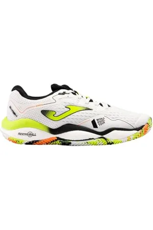 Joma Herren Serie Smash Sneaker, Weiß/fluoreszierend gelb, 44 EU Weit