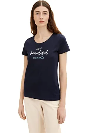 TOM TAILOR Damen 1036193 T-Shirt mit Print, , M