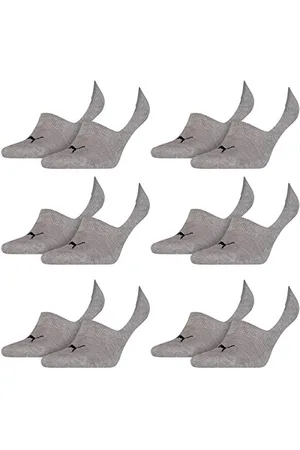 PUMA Unisex Footie Socken, Grau, 43/46 (2er Pack)