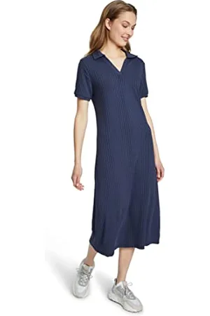 Cartoon Damen 1504/7406 Kleid, Blau, S EU
