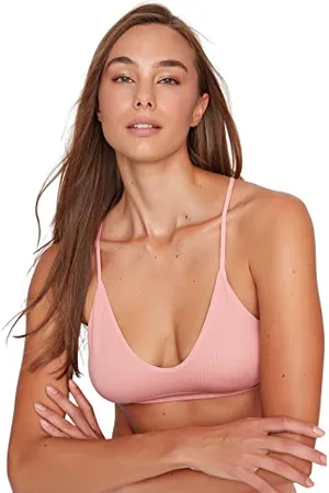 Trendyol Damen Women Underwear Crew Neck Knit Bra Unterwäsche Bralette Strick-BH mit Rundhalsausschnitt, , S