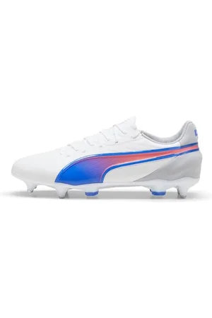 PUMA Herren King Match Mxsg Sneaker, White Bluemazing Flat Light Grey, 42.5 EU
