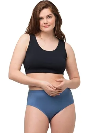 Ulla Popken Damen Bustier T-Shirt-BH, Navy Blau, 46-48