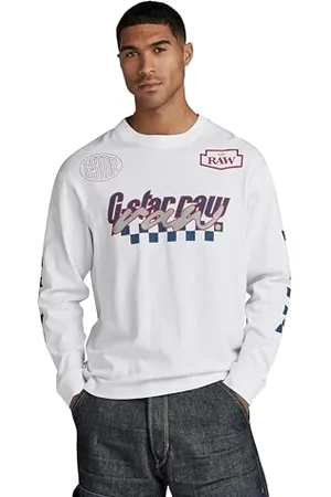 G-Star RAW Herren Moto Boxy Graphic T-Shirt, , L