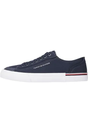 Tommy Hilfiger Herren Vulcanized Sneaker Canvas Schuhe, Blau (Desert Sky), 40