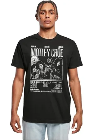 Merchcode Herren T-Shirt Motley Crue - Tokyo Shout T-Shirt Round Neck, Regular Fit, Cotton 100%, 4XL