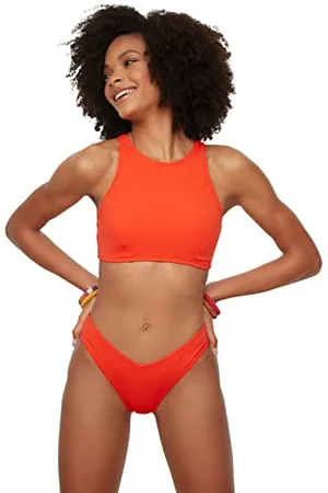 Trendyol Damen V Schneiden Sie Den Ab Bikini Bottoms, , 44 EU