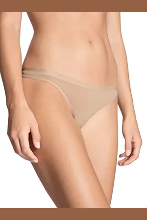 Calida Natural Comfort String Damen, niedrig geschnitten, natürlicher Glanz und glatter Griff