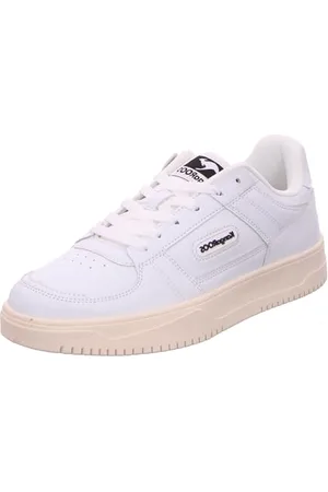 KangaROOS Unisex K-Nat Harper Sneaker, White/Jet Black, 36 EU